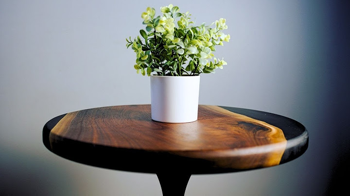 Round Epoxy End Table Build