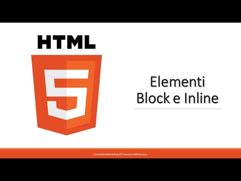 Video: Cosa sono i tag a livello di blocco in HTML?