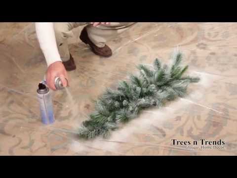 How To Snow Spray A Wreath (That Doesn't Require Flocking) - A