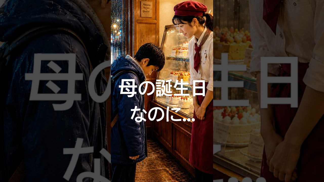 「母の誕生日ケーキまで、あと300円だった。」#shortvideo