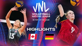 🇨🇦 CAN vs. 🇩🇪 GER - Highlights | Week 2 | Women's VNL 2024