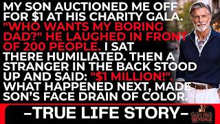 My Son Auctioned Me at His Gala： ˝$1 for My Boring Dad!˝ He Laughed Until a Stranger…