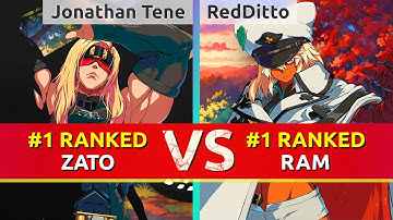GGST ▰ Jonathan Tene (#1 Ranked Zato) vs RedDitto (#1 Ranked Ramlethal). High Level Gameplay