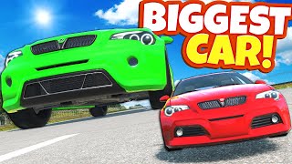 Racing the BIGGEST CAR Vs the SMALLEST CAR in BeamNG Drive Mods!