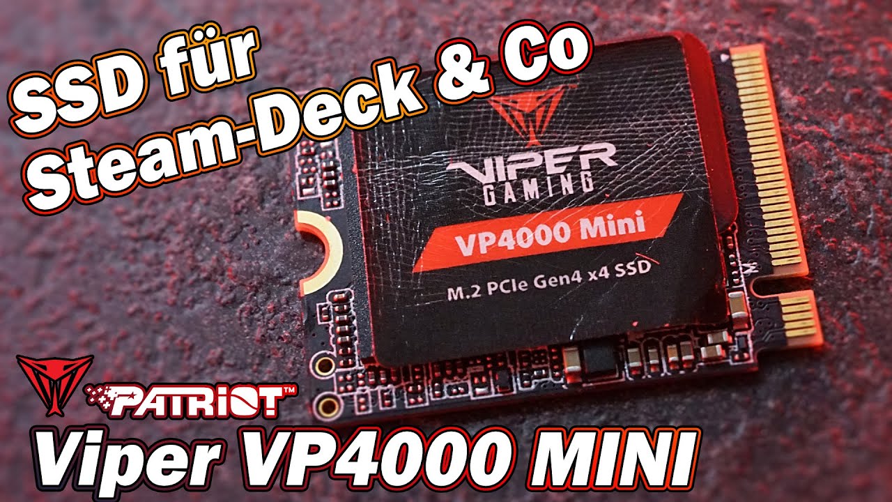 Patriot Viper VP4000 Mini Review - Tiny SSD for Steam Deck and