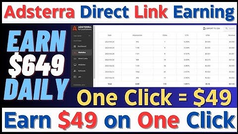 Adsterra direct link Blogger | adsterra earning tricks |
