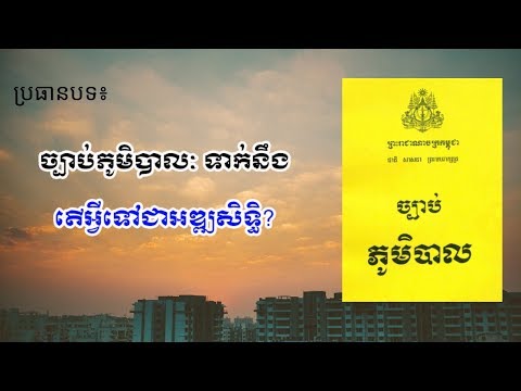 ច្បាប់ភូមិបាលៈ តើអ្វីទៅជាអឌ្ឍសិទ្ធិភាព?