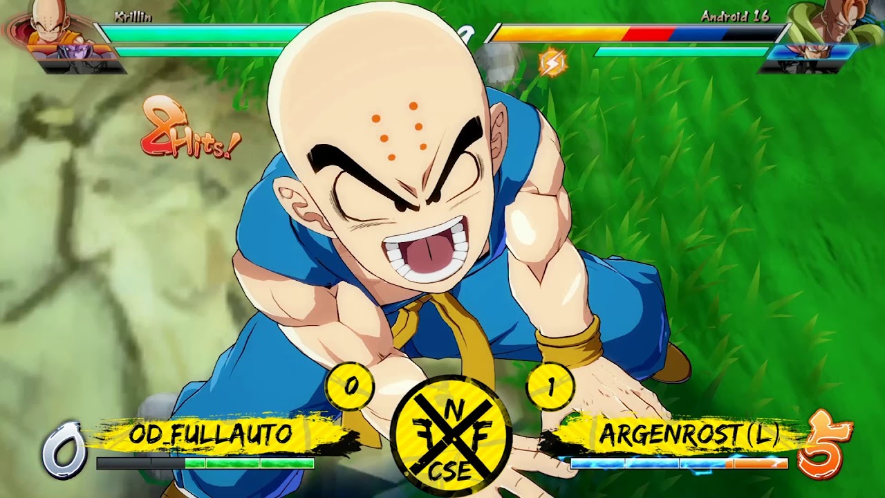 Capga's FNF DBFZ February 2, 2018 Grand Finals OD Fullauto vs Argenrost