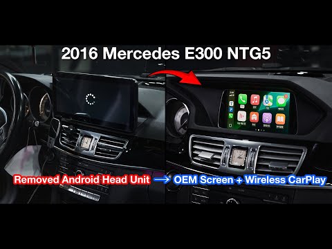 2016 Mercedes E300 Removed Android Monitor โ OEM Screen + CarPlay & Android Auto #Mercedes #carplay