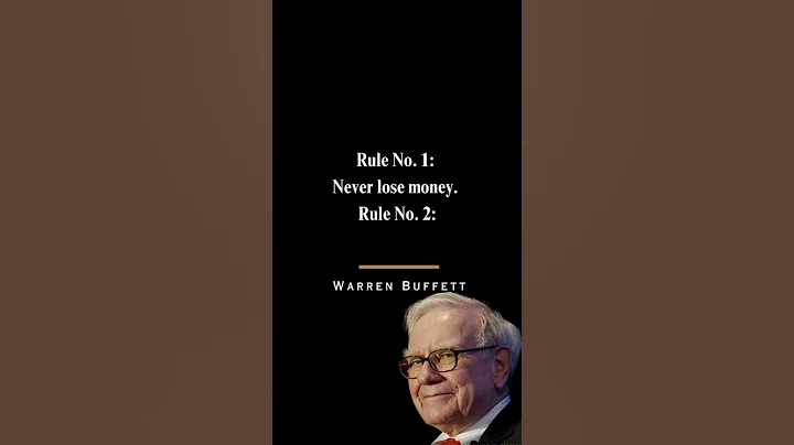 Rule No. 1: Never lose money. Rule No. 2: Never forget rule No.1 | Warren Buffett