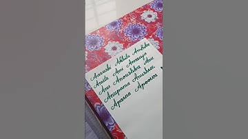 Apoorva name in cursive writing✍️ #signature #calligraphy #handwriting #shortsfeed #shorts #viral