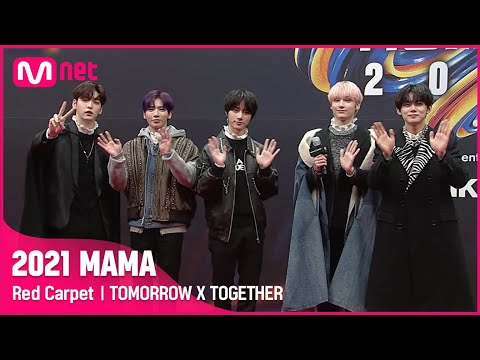[2021 MAMA] Red Carpet with TOMORROW X TOGETHER | Mnet 211211 방송