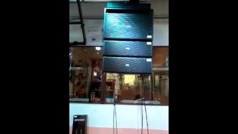 Test line array FBT mitus 206la