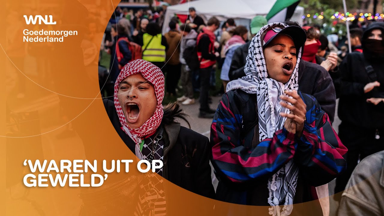 VVD Amsterdam: pro-Palestijnse demonstranten bij UvA waren uit op geweld