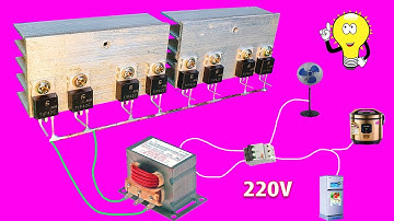 How to make a simple inverter 3000W, 12 to 220v TIP 42C, creative prodigy #93
