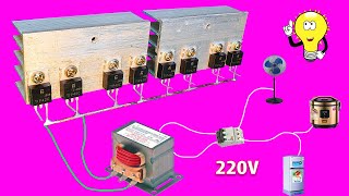 How to make a simple inverter 3000W, 12 to 220v TIP 42C, creative prodigy #93