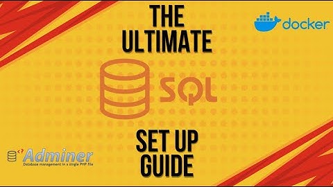 The only SQL setup video you need to watch