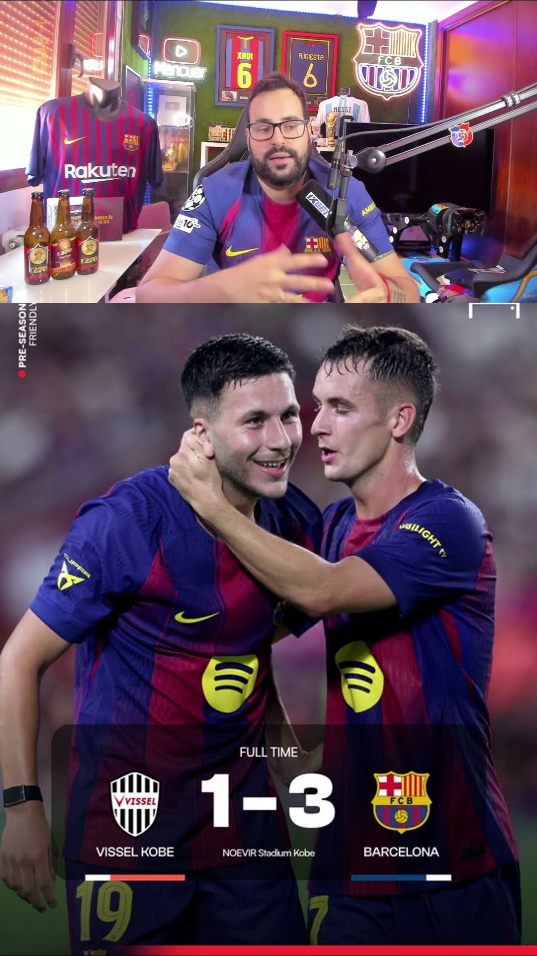El Barça debuta con victoria #Barça #vissel #roony #rashford #mancuer #futbol #viral #shorts