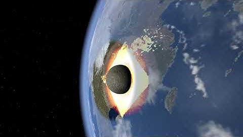 Earth and Vesta collision Universe Sandbox 2