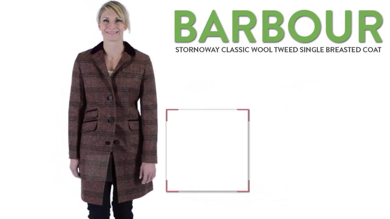 barbour tweed coat womens