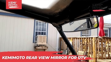 How to install Rear View Mirror for UTV /RZR and center bag| Kemimoto