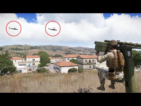 Using two Stinger Missile to completely destroy most advanced ka-52 helicopter | Milsim ArmA 3 S26