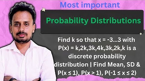 Probability Distribution | Example Problem 3 | Engineering Mathematics