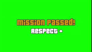 ФУТАЖ МИСИЯ ВЫПОЛНЕНА MISSION PASSED НА ЗЕЛЁНОМ ФОНЕ