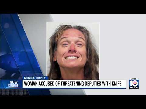 Keys woman facing serious charges after allegedly threatening deputies with knife