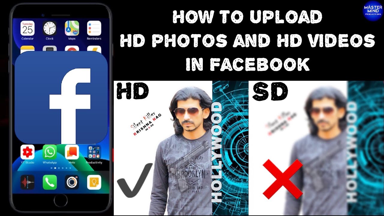How to upload HD videos and HD photos in Facebook YouTube