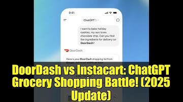 DoorDash vs Instacart: ChatGPT Grocery Shopping Battle! (2025 Update)