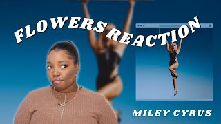 Flowers - Miley Cyrus REACTION | Music Monday