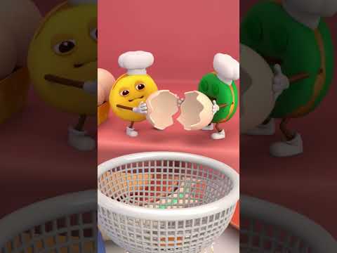 ケーキを作ろう！🍰｜キッチン｜おままごと｜Pat-a-Cake｜食べ物の歌｜童謡｜人気の歌｜子供向けアニメ｜食育｜知育｜どーなっぴー【公式】#shorts