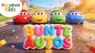 Bunte Autos Kinderlied 🚗🌈 | Farben lernen mit fröhlichen Autos | KlangKiste Kids