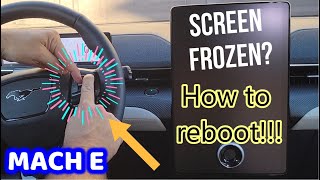 how to reboot sync 4 screen | Ford Mustang Mach E screenshot 3