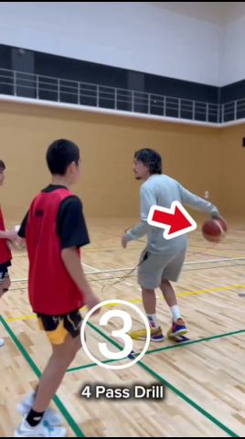 パスの基本練習は大事　#バスケ #basketball #basketballskills