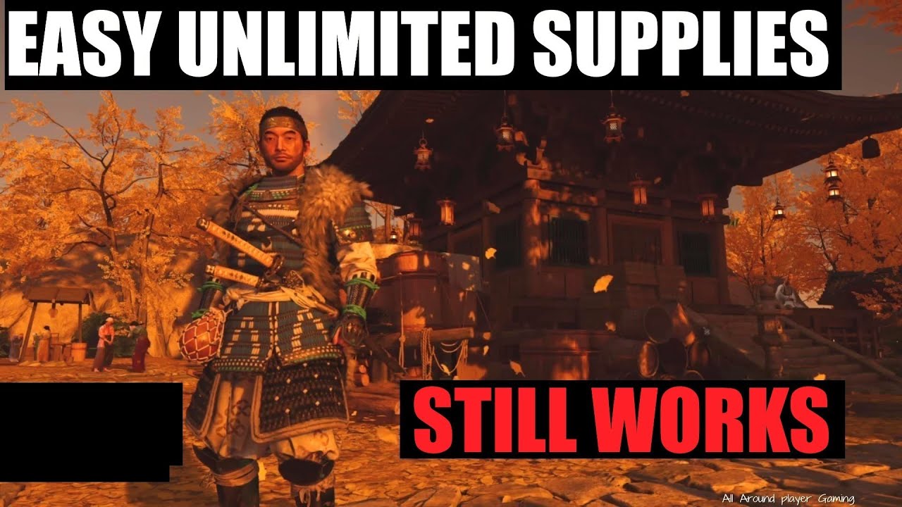 Ghost Of Tsushima - EASY Unlimited Supplies in 2023 - Still Works -  Supplies Glitch ! 