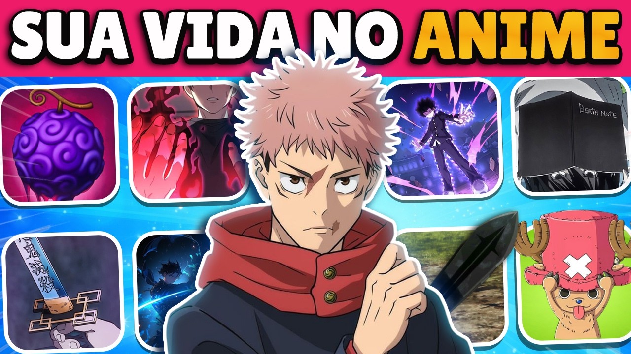 MONTE SUA VIDA NO ANIME ⚔️ | Escolhas que Mudam Tudo (Poderes, Mestres e Vilões)