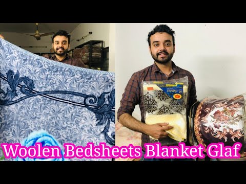 HK International Fancy Woolen Bedsheet Blanket In Ludhiana Cotton