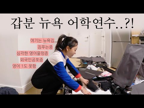 본격 우당탕탕 뉴욕 어학연수 브이로그 | 멘붕의 <strong>반배정</strong> 테스트 | 벌써 한국이 그립다^^.. | Living Alone Diaries in NYC