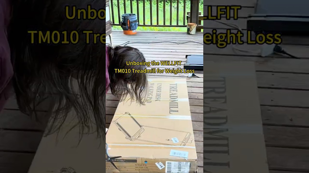 The First Step Toward Weight Loss WELLFIT TM010 Treadmill Unboxing 