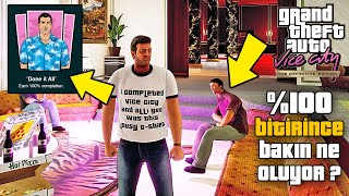 GTA VICE CITY &#39;İ %100 BİTİRİNCE BAKIN NE OLUYOR !? GİZLİ ÖDÜL NASIL ALINIR ?