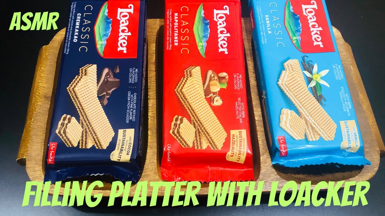 Filling platter with loacker chocolate asmr  |Satisfying|😍