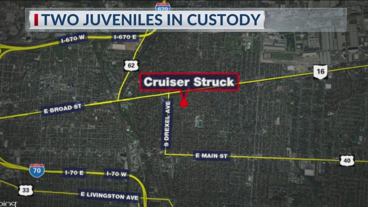 Two juveniles arrested after police chase in Bexley - YouTube