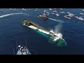 Drone Captures Sinking of 180' Cargo Ship "Voici Bernadette"