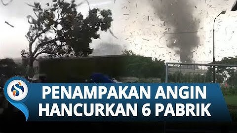 PENAMPAKAN Angin Puting Beliung di Rancaekek & Sumedang, 6 Pabrik Kocar-kacir Disapu Angin