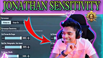 JONATHAN CONTROL CODE | JONATHAN NEW SENSITIVITY CODE 2022 |🔥 best 2 finger thumb control settings
