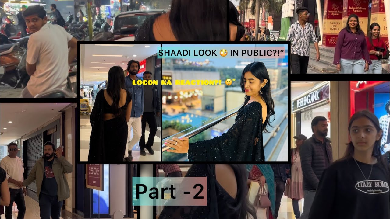 👉Full Day Saree Look Challenge 😳 | Public Reaction = Priceless 💥”