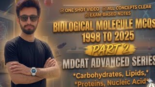 Score 100% in Biological Molecules! 🧬 MDCAT Biology Important MCQs Part 2