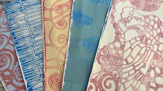 Gelli Print Session - Stencils & Rubber Stamps